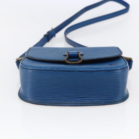 LOUIS VUITTON Epi Saint Cloud PM Shoulder Bag Blue - Picture 6 of 15